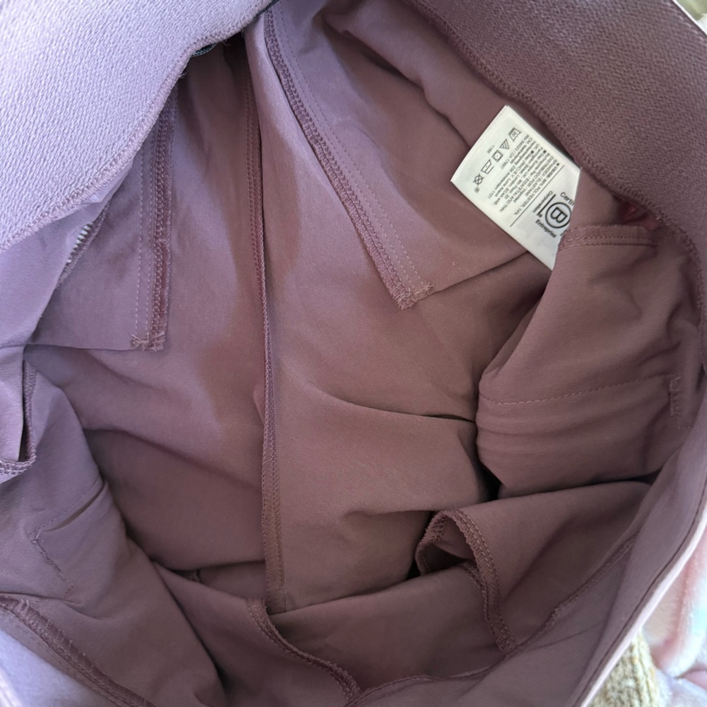 Athleta Brooklyn Heights High Rise Pleated Wide Leg Pant in Damask Mauve - Picture 10 of 13